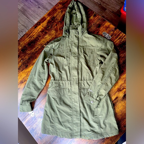 Olive‎ Green Hooded Parka Jacket - Picture 1 of 7